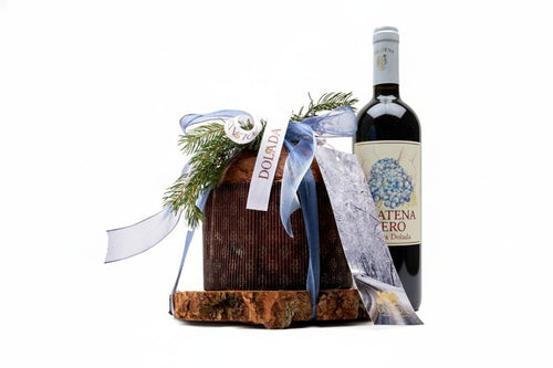 REGALA DOLADA: Panettone, Miele di montagna Doladino e Gratena Nero riserva 2019